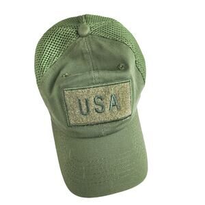Pit Bull Camo Green Baseball Cap Trucker Hat USA Patch Green Mesh Adjustable